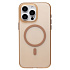 Чехол-накладка - SM038 SafeMag для "Apple iPhone 15 Pro Max" (gold/matte transparent) (240534)