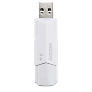 Флэш накопитель USB  4 Гб Smart Buy CLUE (white)