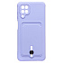 Чехол-накладка - SC304 с картхолдером для "Samsung SM-A125 Galaxy A12" (dark violet)