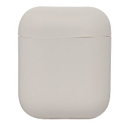 Чехол - Soft touch для кейса "Apple AirPods" (stone white)