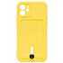 Чехол-накладка - SC304 с картхолдером для "Apple iPhone 12" (yellow)