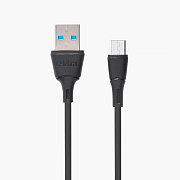 Кабель USB - micro USB Celebrat FLY-2M  100см 2,4A  (black)