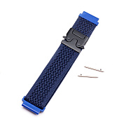 Ремешок - WB42 Nylon на застежке Универсальный 20мм (dark blue)