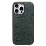 Чехол-накладка Cellis SM031 SafeMag для "Apple iPhone 15 Pro Max" Натуральная кожа (dark green) (237497)