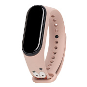 Ремешок - WB01 Xiaomi Mi Band 3/Mi Band 4 силикон (020) (light pink)