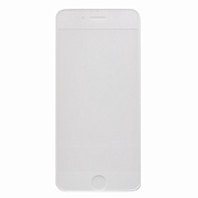 Защитное стекло Full Screen Glass 3D для Apple iPhone 6/iPhone 6S c силиконовыми краями (white/white) (white)