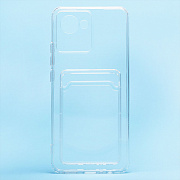 Чехол-накладка - SC276 с картхолдером для "OPPO realme C30" (transparent)