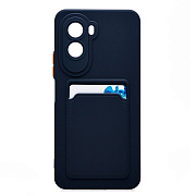 Чехол-накладка - SC337 с картхолдером для "Xiaomi Poco M7 Plus" (dark blue) (241672)