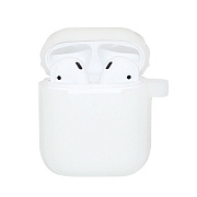 Чехол - SCP09 для кейса "Apple AirPods/AirPods 2" силиконовый люминесцентный (white)