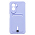 Чехол-накладка - SC304 с картхолдером для "Xiaomi Poco M7 4G" (light violet) (241689)