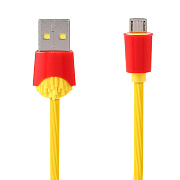 Кабель USB - micro USB Remax RC-114m Chips  100см 2,4A  (yellow)