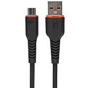 Кабель USB - micro USB SKYDOLPHIN S54V 12W 100см 2,4A  (black)