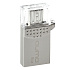 Флэш накопитель USB/MicroUSB  8 Гб Qumo Keeper OTG .. (silver)