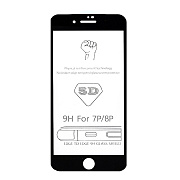 Защитное стекло Full Screen - 3D Flat для "Apple iPhone 7 Plus/iPhone 8 Plus" (black) (тех.уп.) (black)