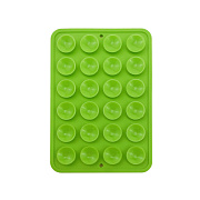 Держатель для телефона - на присосках "Lipper" (самоклеющийся, утолщенный) (green)