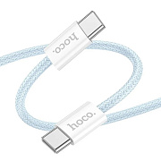 Кабель Type-C - Type-C Hoco X104 Source PD 60W 200см 3A  (blue)