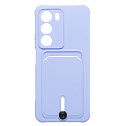 Чехол-накладка - SC304 с картхолдером для "Realme C71" (light violet) (241114)