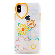 Чехол-накладка - SC252 для "Apple iPhone X/iPhone XS" (002) (white)