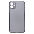 Чехол-накладка - PC091 для "Apple iPhone 11" (matte transparent/black) (232337)