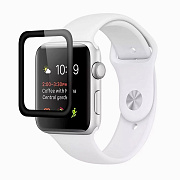 Защитное стекло Coteetci для "Apple Watch 40 mm" (black) прозрачный