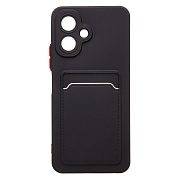 Чехол-накладка - SC337 с картхолдером для "Infinix Smart 10" (black) (240685)