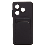 Чехол-накладка - SC337 с картхолдером для "Infinix Smart 10 HD" (black) (240705)