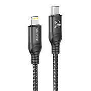 Кабель Type-C - Apple lightning Borofone BX56 15W 100см 3A  (black)
