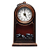 Ночник - Камин декоративный с часами настольный (black)