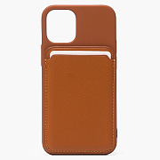 Чехол-накладка - SM005 SafeMag Wallet Case для "Apple iPhone 12 mini" (golden brown)