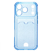 Чехол-накладка - SC300 с картхолдером для "Apple iPhone 17 Pro" (deep blue)