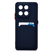 Чехол-накладка - SC337 с картхолдером для "Honor X7d 4G" (dark blue) (242361)