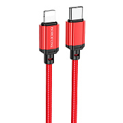 Кабель Type-C - Apple lightning Borofone BX87 PD 20W 100см 3A  (red)