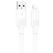 Кабель USB - Apple lightning Hoco X84 12W 100см 2,4A  (white)