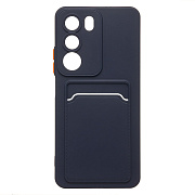 Чехол-накладка - SC337 с картхолдером для "Realme C71" (dark blue) (241116)