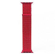 Ремешок - ApW22 Apple Watch 42/44/45/49 mm спорт текстиль липучка (red)