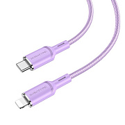 Кабель Type-C - Apple lightning Borofone BX90 PD 20W 100см 3A  (purple)