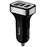 Адаптер Автомобильный Hoco Z3 2USB/5V/3.1A (black)