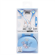 Проводные наушники внутриканальные - MC-137 Jack 3,5  (blue)