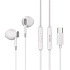 Проводные наушники с микрофоном вкладыши Celebrat D12 Type-C  (white)