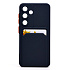 Чехол-накладка - SC337 с картхолдером для "Samsung Galaxy S25" (dark blue) (239006)