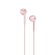 Проводные наушники с микрофоном вкладыши Hoco M55 Memory sound Jack 3,5  (pink)