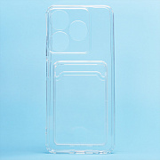 Чехол-накладка - SC276 с картхолдером для "TECNO Spark 10C" (transparent)