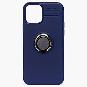 Чехол-накладка - SC131 для "Apple iPhone 12 Pro Max" + кольцо держатель (blue)