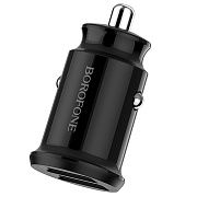 Адаптер Автомобильный Borofone BZ8 MaxRide 2USB/5V/2.4A (black)