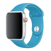 Ремешок - ApW Sport Band Apple Watch 38/40/41 mm силикон на кнопке (L) (sky blue)