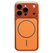 Чехол-накладка - SM091 AG-Glass SafeMag для "Apple iPhone 15 Pro" (orange)