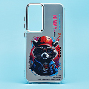 Чехол-накладка - PC092 для "Samsung Galaxy S23FE" (енот) (transparent)