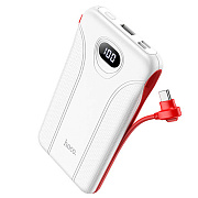 Внешний аккумулятор Hoco J71 (пов.уп) 10 000mAh Micro USB/USB Type-C (white)