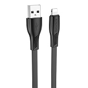 Кабель USB - Apple lightning Borofone BX85 12W 100см 2,4A  (black)