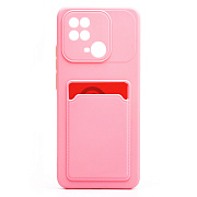 Чехол-накладка - SC315 с картхолдером для "Xiaomi Redmi 10C" (pink)